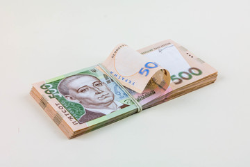 Stack of Ukrainian money