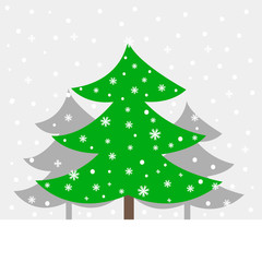 Christmas tree card