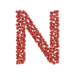 illustration of letters from apples