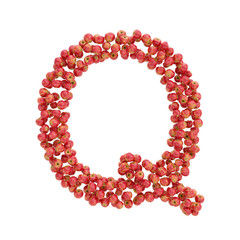 illustration of letters from apples