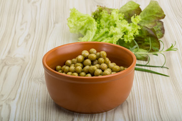 Marinated peas