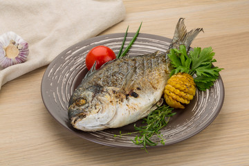 Grilled dorado