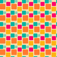Abstract geometric square seamless pattern. Vector illustration