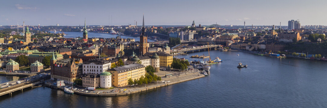 View of Gamla Stan in Stockholm from the Stadshuset tower