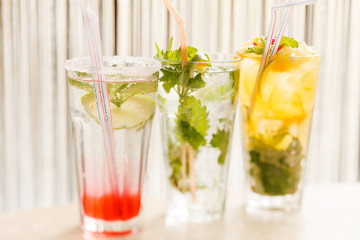 cocktails in the bar