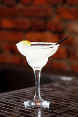 cocktail with lemon