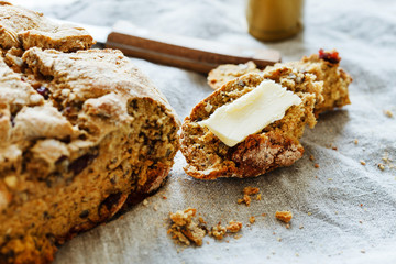 homemade wholegrain bread