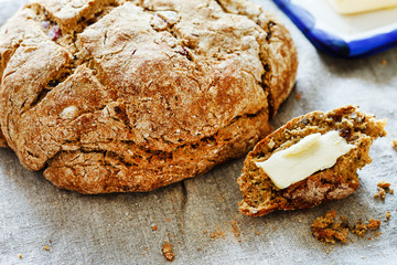 homemade wholegrain bread