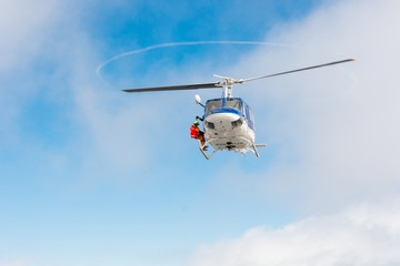 Fototapeta na wymiar Rescue helicopter