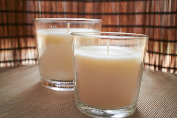 white candles