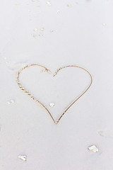 Rest in Paradise - Malediven - Herz im Sand am Strand