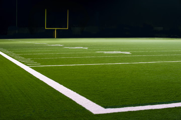 Yard Numbers and Line on American Football Field