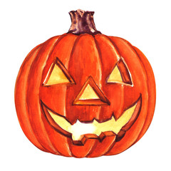 Halloween Pumpkin isolated on white background