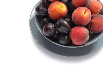 Ripe Plums and Peaches