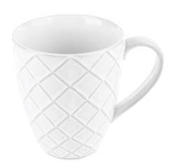 White cup isolated on white