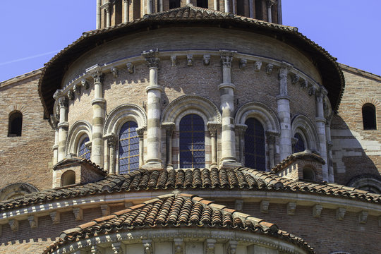 window of saint Sernin Parvis,1987,  France, Basilique Saint-Ser