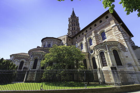 saint Sernin Parvis,1987,  France, Basilique Saint-Sernin de Tou
