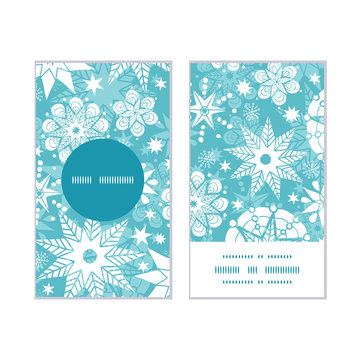 Vector decorative frost Christmas snowflake silhouette pattern
