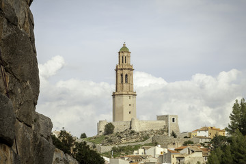 Jerica Castellon village skyline in Alto Palancia of Spain Valen
