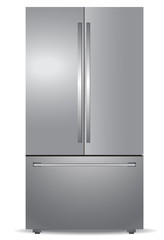 Steel french door refrigerator