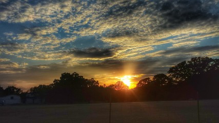 Texas pasture sunset 2 © semanita