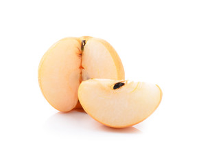 snow pear on white background