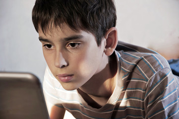 boy and computer