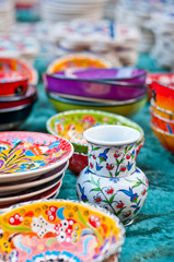Fototapeta na wymiar Colorful pottery