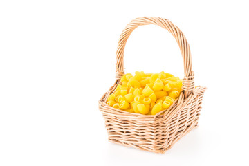Pasta isolated on white background