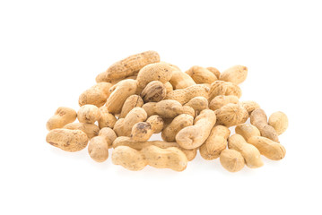 peanuts isolated on white background