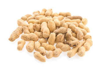 peanuts isolated on white background