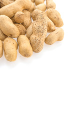 peanuts isolated on white background