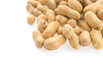 peanuts isolated on white background
