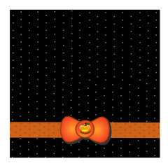 Halloween banner with pumpkin. vector.