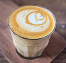 Latte coffee