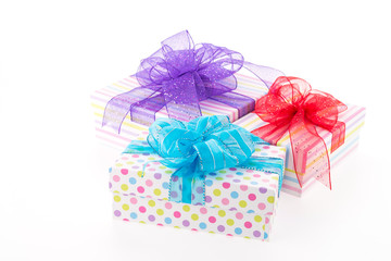 Gift box isolated on white background