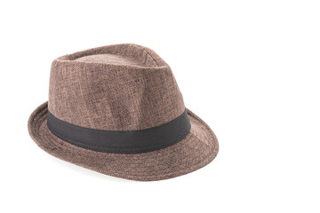 Straw hat isolated on white background