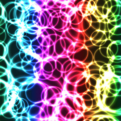 Rainbow bubbles seamless background
