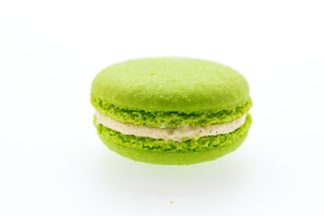 Macaroons isolated on white