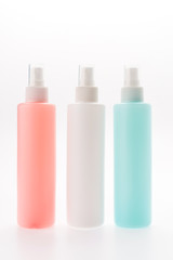 Cosmetic bottle isolated on white