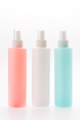 Cosmetic bottle isolated on white