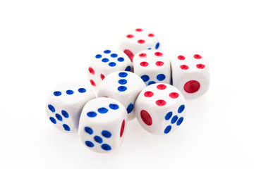 dice isolated on white background
