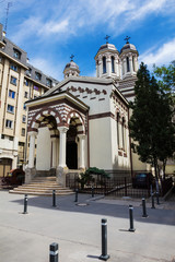 Fototapeta na wymiar Romanian Orthodox Monastery in Bucharest