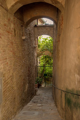 Tuscan city corners and alleyways, Italy