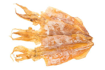 Dried Squid isolated on white background