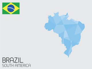 Set of Infographic Elements for the Country of Brazil