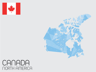 Fototapeta premium Set of Infographic Elements for the Country of Canada
