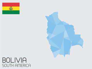 Set of Infographic Elements for the Country of Bolivia