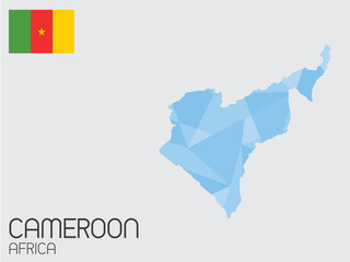 Set of Infographic Elements for the Country of Cameroon
