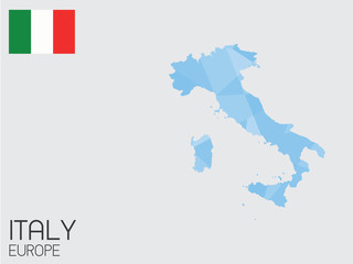 Set of Infographic Elements for the Country of Italy